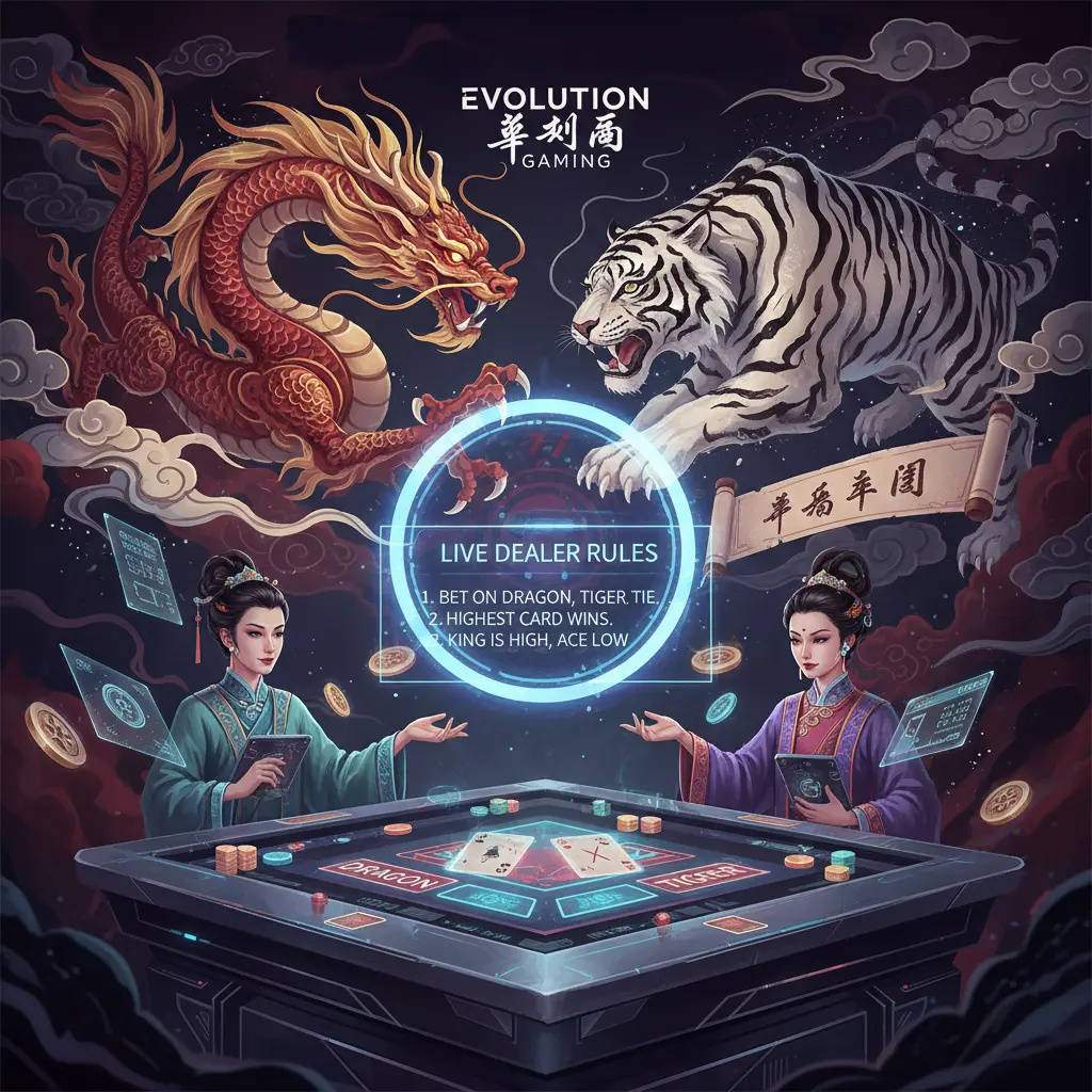 Live dealer dragon tiger rules - Evolution