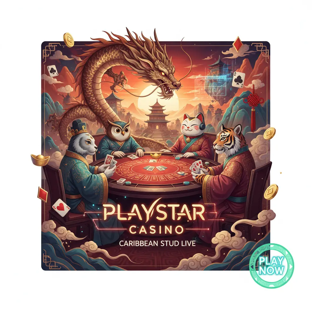 Caribbean stud live dealer games - PlayStar