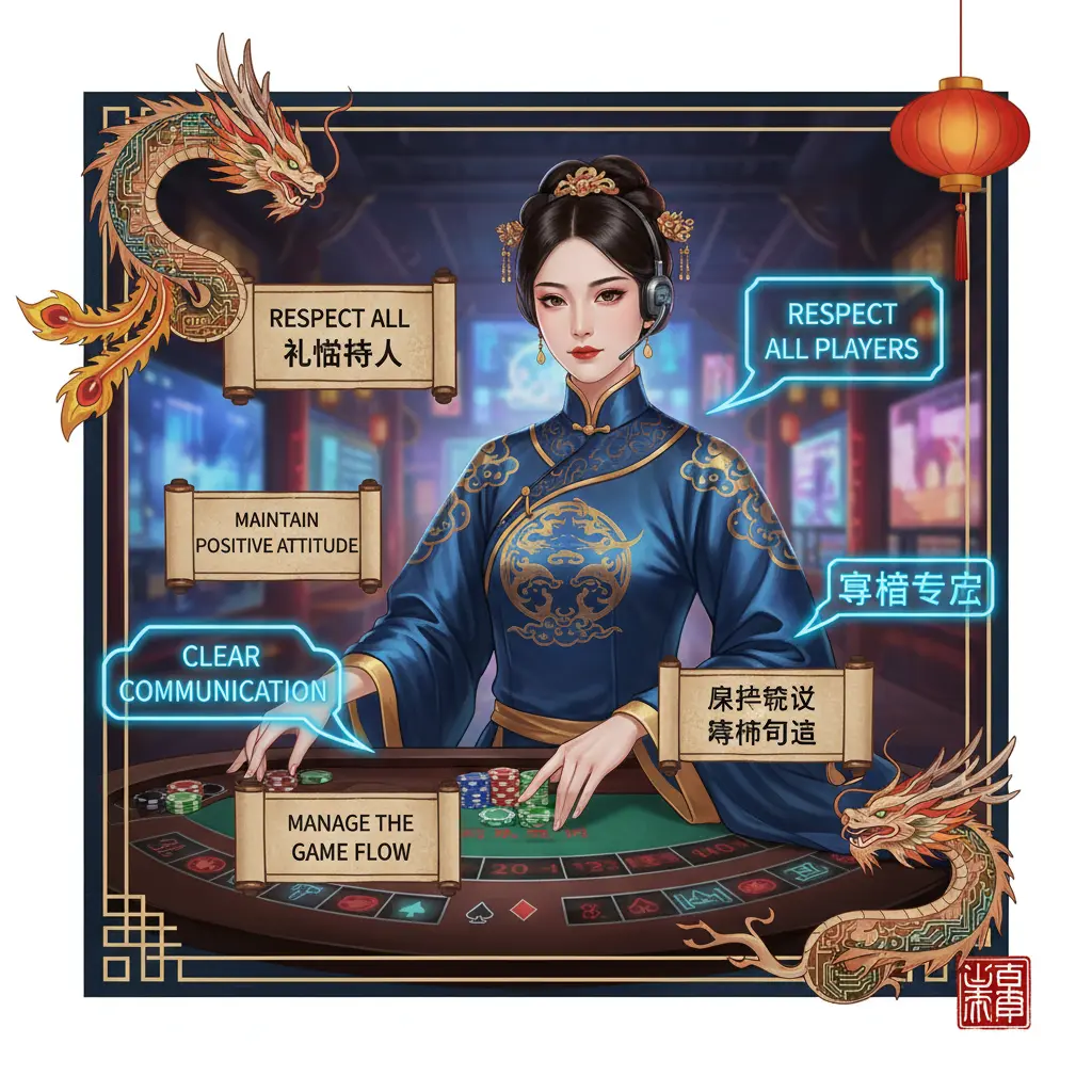 Live casino etiquette tips - Dealer