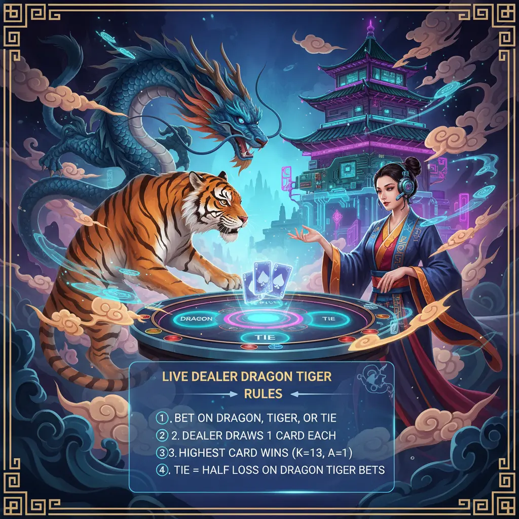 Live dealer dragon tiger rules - Dragon