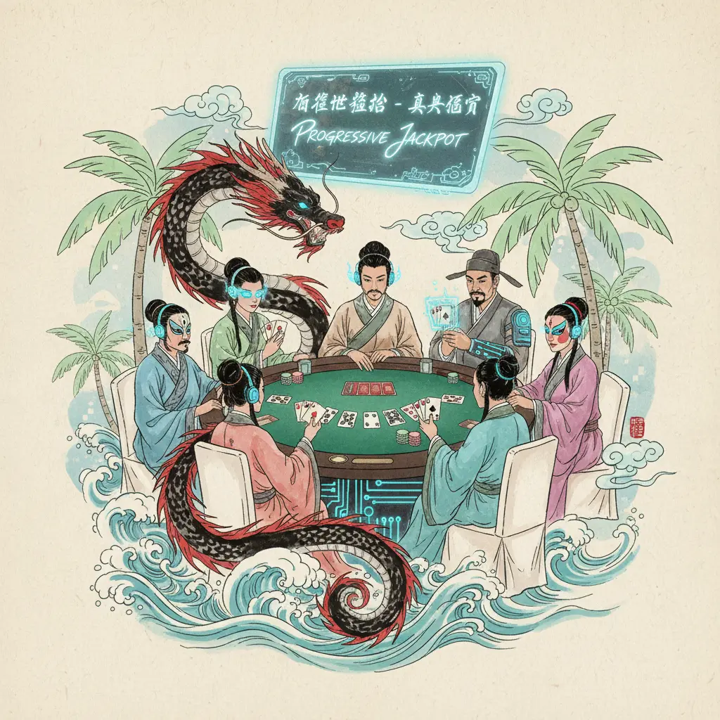 Live dealer poker variations - Caribbean