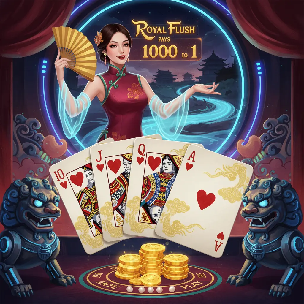 Caribbean stud live dealer games - Royal