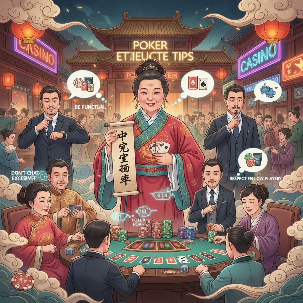 Live casino etiquette tips - Poker