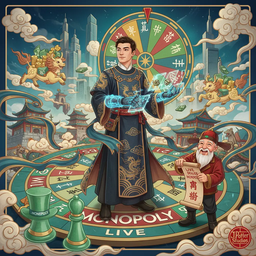 Live dealer monopoly experience - Potter