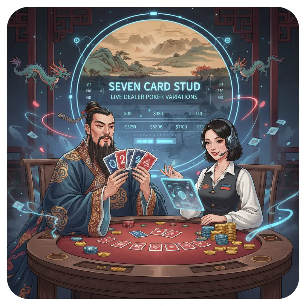 Live dealer poker variations - Seven